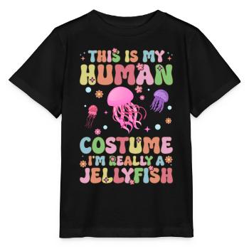 Groovy Ocean Animal - Stanley/Stella MINI CREATOR Kids’ T-Shirt - black - Front - Mikhail (115cm)