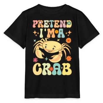 Groovy Crab Lovers Seafood Lovers - Stanley/Stella MINI CREATOR Kids’ T-Shirt - black - Front - Mikhail (115cm)