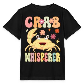 Groovy Crab Lovers Seafood Lovers - Stanley/Stella MINI CREATOR Kids’ T-Shirt - black - Front - Mikhail (115cm)