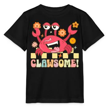 Groovy Crab Lovers Seafood Lovers - Stanley/Stella MINI CREATOR Kids’ T-Shirt - black - Front - Mikhail (115cm)