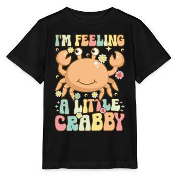 Groovy Crab Lovers Seafood Lovers - Stanley/Stella MINI CREATOR Kids’ T-Shirt - black - Front - Mikhail (115cm)