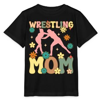 Lutteur groovy - T-shirt bio MINI CREATOR Stanley/Stella Enfant - noir - Devant - Mikhail (115cm)