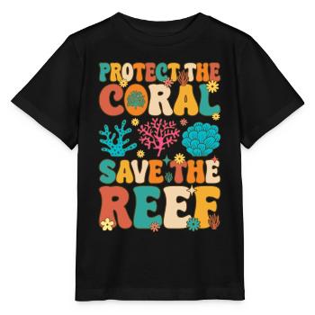 Récif corallien Aquarium de corail - T-shirt bio MINI CREATOR Stanley/Stella Enfant - noir - Devant - Mikhail (115cm)
