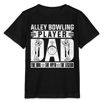 Alley Bowling Player Dad The Idol Bowling Player - Stanley/Stella Kinder T-Shirt MINI CREATOR  - Schwarz - Vorne - Mikhail (115cm)