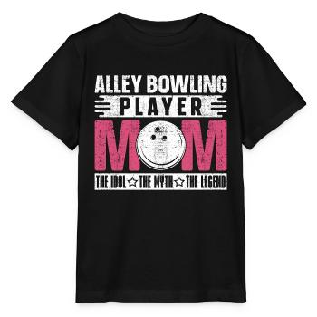 Alley Bowling Player Mom The Idol Loves Bowling - Stanley/Stella Kinder T-Shirt MINI CREATOR  - Schwarz - Vorne - Mikhail (115cm)