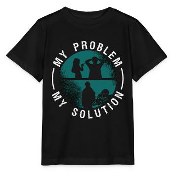 Anthropologie Mon problème Ma solution Pictogramme Papa - T-shirt bio MINI CREATOR Stanley/Stella Enfant - noir - Devant - Mikhail (115cm)