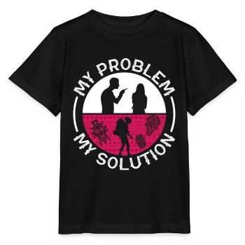 Anthropologie Mon problème Ma solution Pictogramme Maman - T-shirt bio MINI CREATOR Stanley/Stella Enfant - noir - Devant - Mikhail (115cm)