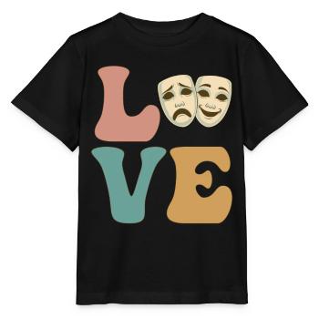 AMOUR, Théâtre, Drame, Comédie, Théâtre de mascarade - T-shirt bio MINI CREATOR Stanley/Stella Enfant - noir - Devant - Mikhail (115cm)