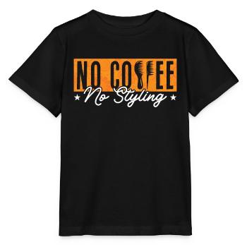 Hairstylist No Coffee No Haircutter Coffee Lover - Stanley/Stella MINI CREATOR Kids’ T-Shirt - black - Front - Mikhail (115cm)