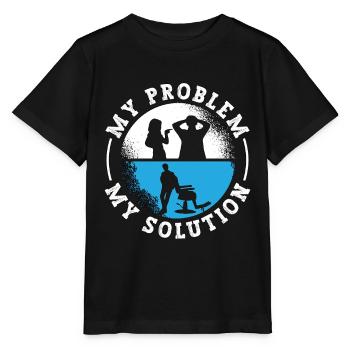 Coiffeur Mon problème Mon pictogramme Papa - T-shirt bio MINI CREATOR Stanley/Stella Enfant - noir - Devant - Mikhail (115cm)