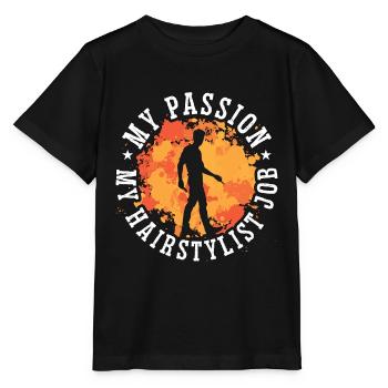 Hairstylist My Passion My Hairstylist Hairdresser - Stanley/Stella MINI CREATOR Kids’ T-Shirt - black - Front - Mikhail (115cm)