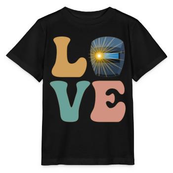 LOVE Welder Welding Welding - Stanley/Stella MINI CREATOR Kids’ T-Shirt - black - Front - Mikhail (115cm)