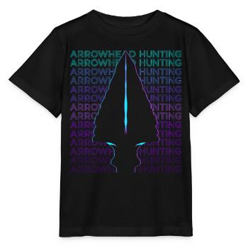 Arrowhead Hunting Arrowhead Hunter Retro - Stanley/Stella MINI CREATOR Kids’ T-Shirt - black - Front - Mikhail (115cm)