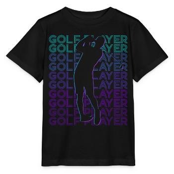 Golfeur Golfeur Golfeur Rétro - T-shirt bio MINI CREATOR Stanley/Stella Enfant - noir - Devant - Mikhail (115cm)