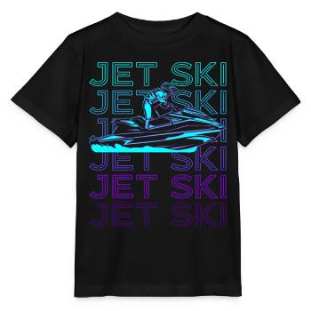 Jet Ski Jet Ski Ride Jet Ski Retro - T-shirt bio MINI CREATOR Stanley/Stella Enfant - noir - Devant - Mikhail (115cm)