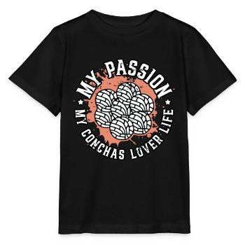 Conchas Lover Ma Passion Mes Conchas Mexicain Sucré - T-shirt bio MINI CREATOR Stanley/Stella Enfant - noir - Devant - Mikhail (115cm)