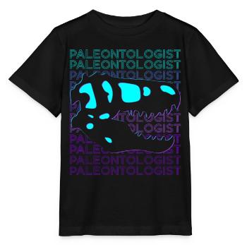 Paléontologue Paléontologie Fossile Rétro - T-shirt bio MINI CREATOR Stanley/Stella Enfant - noir - Devant - Mikhail (115cm)