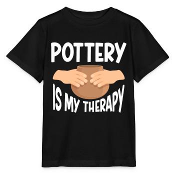 Keramikkünstler Ton Töpfern - Stanley/Stella Kinder T-Shirt MINI CREATOR  - Schwarz - Vorne - Mikhail (115cm)