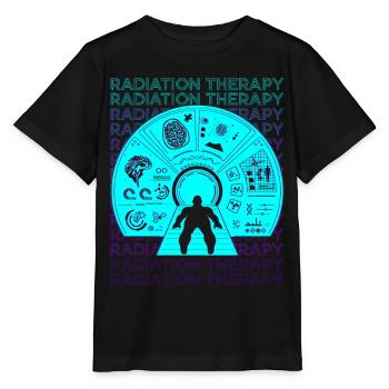 Radiation Therapy Radiation Therapist Retro - Stanley/Stella MINI CREATOR Kids’ T-Shirt - black - Front - Mikhail (115cm)