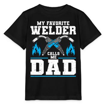 Schweißer Schweißen - Stanley/Stella Kinder T-Shirt MINI CREATOR  - Schwarz - Vorne - Mikhail (115cm)