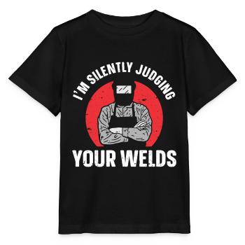 Schweißer Schweißen - Stanley/Stella Kinder T-Shirt MINI CREATOR  - Schwarz - Vorne - Mikhail (115cm)