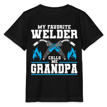 Schweißer Schweißen - Stanley/Stella Kinder T-Shirt MINI CREATOR  - Schwarz - Vorne - Mikhail (115cm)