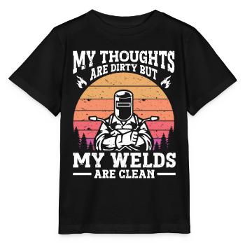 Schweißer Schweißen - Stanley/Stella Kinder T-Shirt MINI CREATOR  - Schwarz - Vorne - Mikhail (115cm)