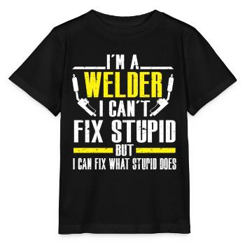 Schweißer Schweißen - Stanley/Stella Kinder T-Shirt MINI CREATOR  - Schwarz - Vorne - Mikhail (115cm)