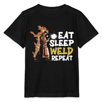 Schweißer Schweißen - Stanley/Stella Kinder T-Shirt MINI CREATOR  - Schwarz - Vorne - Mikhail (115cm)