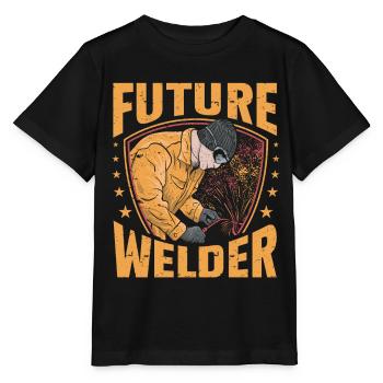 Schweißer Schweißen - Stanley/Stella Kinder T-Shirt MINI CREATOR  - Schwarz - Vorne - Mikhail (115cm)