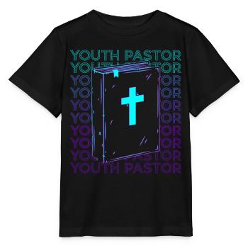 Youth Pastor Preacher Christ - Stanley/Stella MINI CREATOR Kids’ T-Shirt - black - Front - Mikhail (115cm)