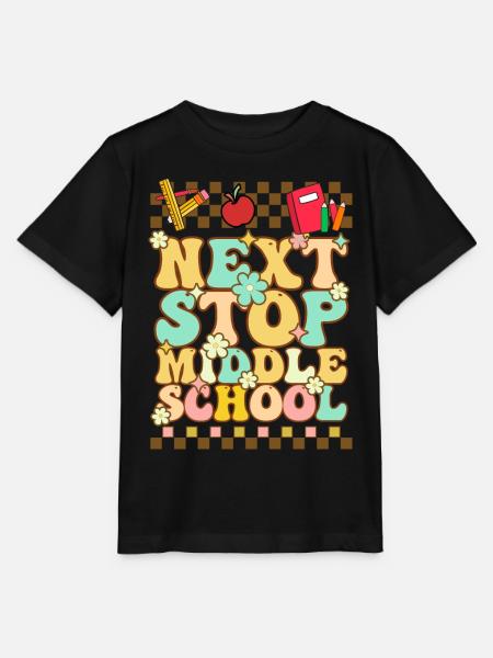 Nächster Halt Mittelschule Grundschule - Stanley/Stella Kinder T-Shirt MINI CREATOR - Schwarz