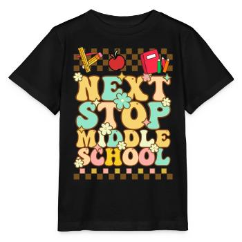 Next stop: Middle School, Elementary School - Stanley/Stella MINI CREATOR Kids’ T-Shirt - black - Front - Mikhail (115cm)
