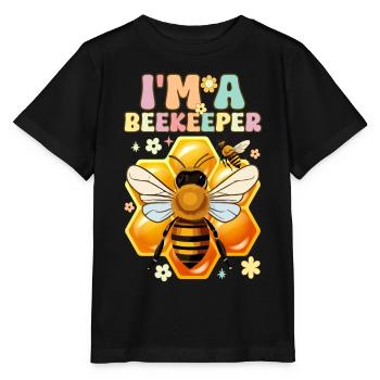 Je suis apiculteur apiculteur - T-shirt bio MINI CREATOR Stanley/Stella Enfant - noir - Devant - Mikhail (115cm)