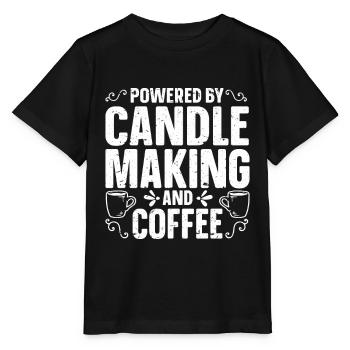 Fabricant de bougies Fabrication de bougies - T-shirt bio MINI CREATOR Stanley/Stella Enfant - noir - Devant - Mikhail (115cm)