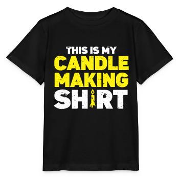 Fabricant de bougies Fabrication de bougies - T-shirt bio MINI CREATOR Stanley/Stella Enfant - noir - Devant - Mikhail (115cm)