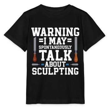Sculptor I can talk about sculpture - Stanley/Stella MINI CREATOR Kids’ T-Shirt - black - Front - Mikhail (115cm)