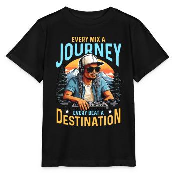 Disc Jockey Every Mix A DJ Music Disc Jockeys - Stanley/Stella Kinder T-Shirt MINI CREATOR  - Schwarz - Vorne - Mikhail (115cm)