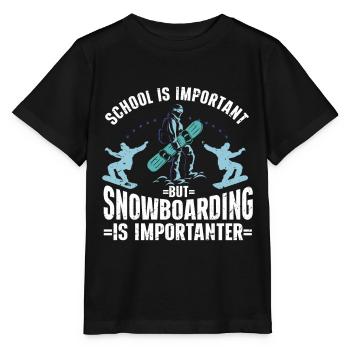 Snowboarding Art Men Snowboard Cooler Snowboarder - Stanley/Stella Kinder T-Shirt MINI CREATOR  - Schwarz - Vorne - Mikhail (115cm)
