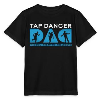 Papa danseur de claquettes L’idole Le mythe Les claquettes - T-shirt bio MINI CREATOR Stanley/Stella Enfant - noir - Devant - Mikhail (115cm)