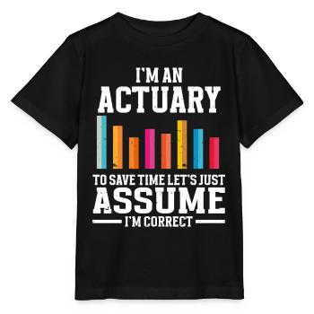 Aktuar Statistiker - Stanley/Stella Kinder T-Shirt MINI CREATOR  - Schwarz - Vorne - Mikhail (115cm)