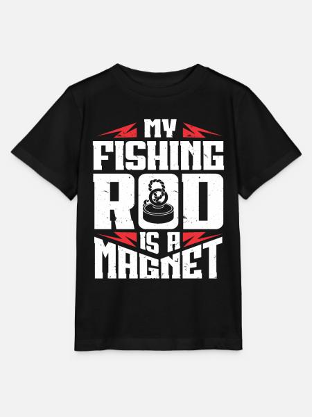 Magnetfischen - Stanley/Stella Kinder T-Shirt MINI CREATOR - Schwarz