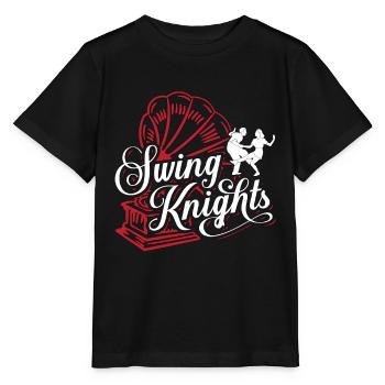Swing Dance Swing Knights Lindy Hop Swing Dancer - Stanley/Stella MINI CREATOR Kids’ T-Shirt - black - Front - Mikhail (115cm)