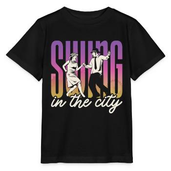 Swing Dance Swing In The City Loves Dance Sport - Stanley/Stella MINI CREATOR Kids’ T-Shirt - black - Front - Mikhail (115cm)