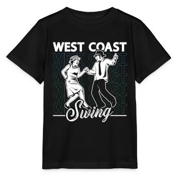 Swing Dance West Coast Swing Loves Couple Dancing - Stanley/Stella MINI CREATOR Kids’ T-Shirt - black - Front - Mikhail (115cm)