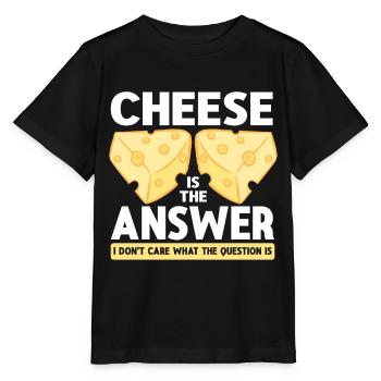 Cheese Lover Cheese - Stanley/Stella MINI CREATOR Kids’ T-Shirt - black - Front - Mikhail (115cm)