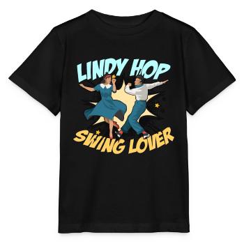 Swing Dance Lindy Hop Swing Music Swing Dancer - Stanley/Stella MINI CREATOR Kids’ T-Shirt - black - Front - Mikhail (115cm)
