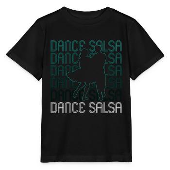 Salsa Dance Salsa Mambo Music Lover Dance Sport - Stanley/Stella Kinder T-Shirt MINI CREATOR  - Schwarz - Vorne - Mikhail (115cm)