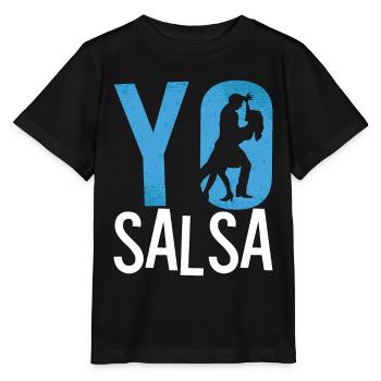 Salsa Dance Yo Salsa Loves Mambo Music Dance Sport - Stanley/Stella Kinder T-Shirt MINI CREATOR  - Schwarz - Vorne - Mikhail (115cm)
