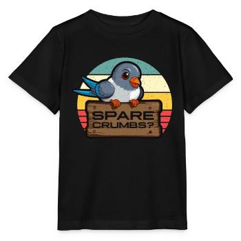 Homing Pigeon Spare Crumbs Loves Pigeon Racing - Stanley/Stella MINI CREATOR Kids’ T-Shirt - black - Front - Mikhail (115cm)
